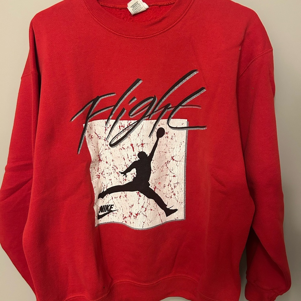 Nike Men's Bold Red Crewneck Sweater